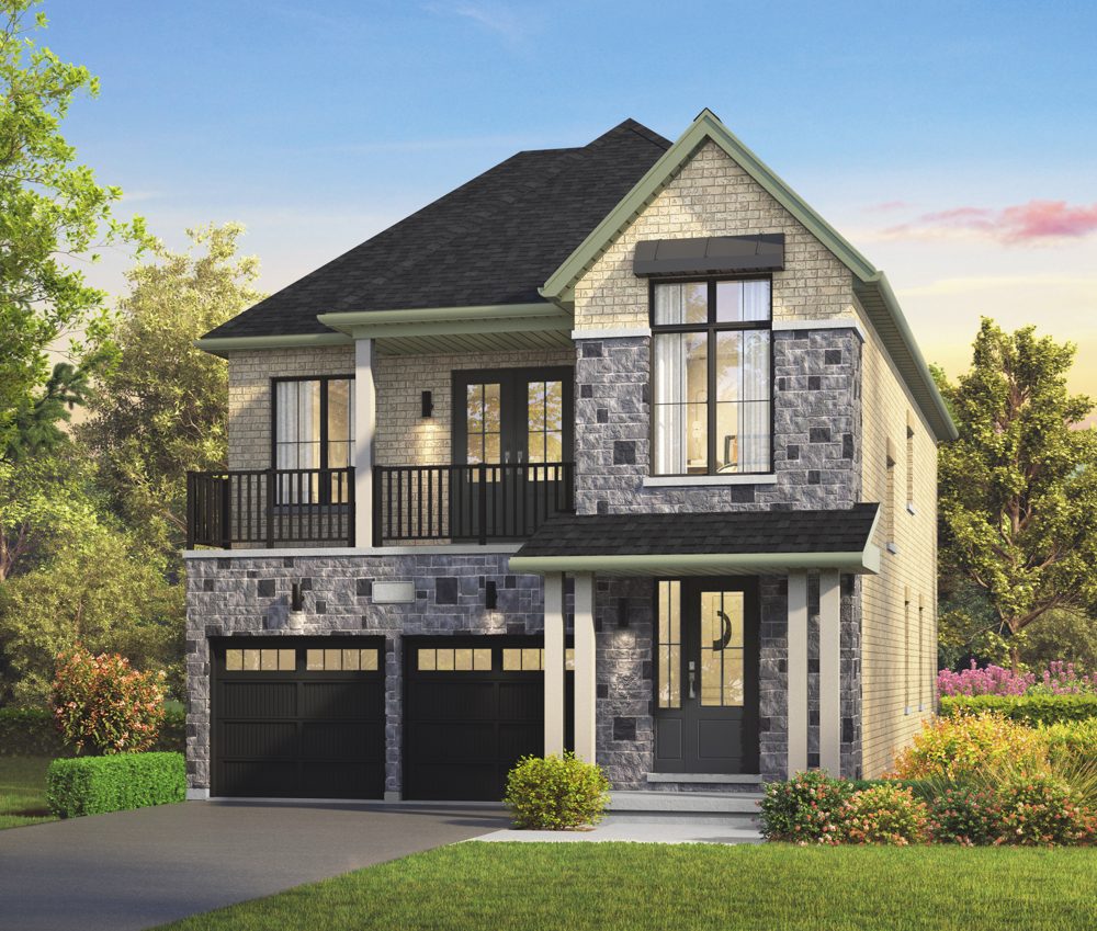 Exterior rendering of The Lexington (Stacked Bungalow)