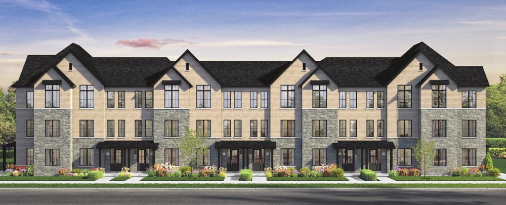 Exterior rendering of Rear Lane Towns